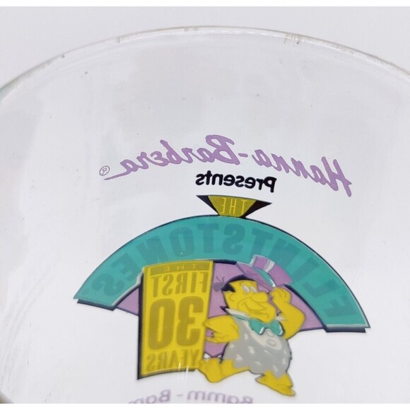 Vintage 1991 Hardees Flintstones The First 30 Years Glass Little Bamm-Bamm Anniv - Picture 10 of 12